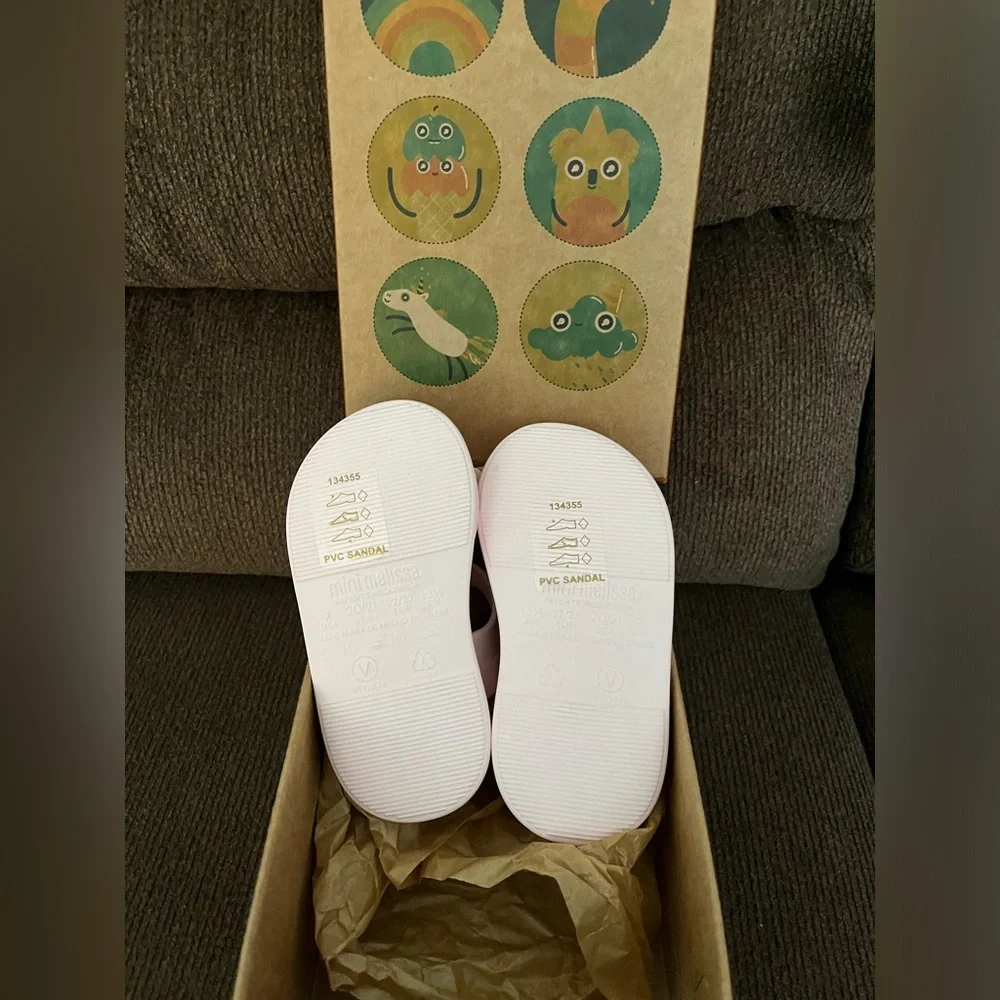 NWT MINI MELISSA Mini Jump Fruitland Watermelon Baby Sandals Size 7T - Picture 6 of 9